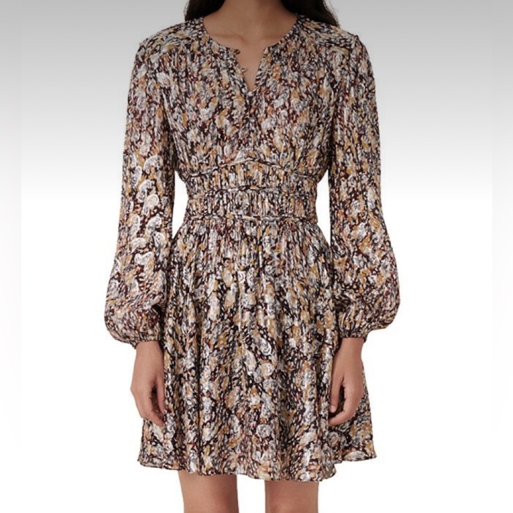 Maje Mini Dress with Buttons